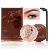 Eyebrow Styling Wax, Eyebrow Soap Waterproof Long Lasting Brow Freeze, Eye Brow Gel Clear For Holding Brows In Place, Smudge Proof Clear Eyebrow Styling Pomade, Natural 3D Feathery Brows Makeup Balm